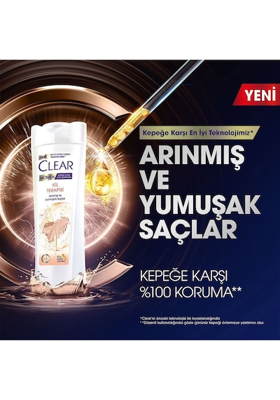 Women Kepeğe Karşı Etkili Şampuan Kil Terapisi 350 Ml X3