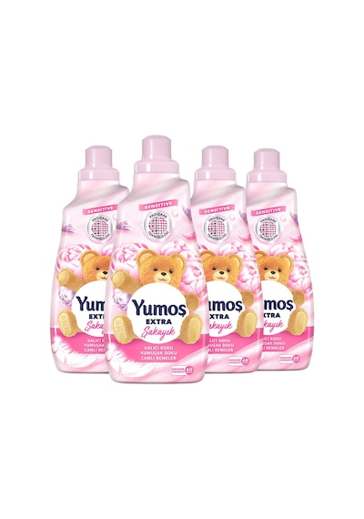 Yumoş Extra Konsantre Çamaşır Yumuşatıcısı Şakayık 4 x 1440 ML