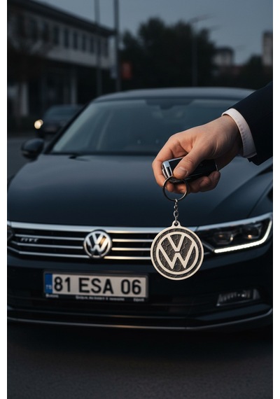 Volkswagen Logo Anahtarlık 3d Baskı Vw Uyumlu Şık Araç Anahtarlığı