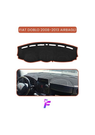 Fıat Doblo 2008-2013 Aırbaglı Uyumlu Torpido Örtüsü Çatlama Ve Isıya Karşı Tam Koruma Ta94