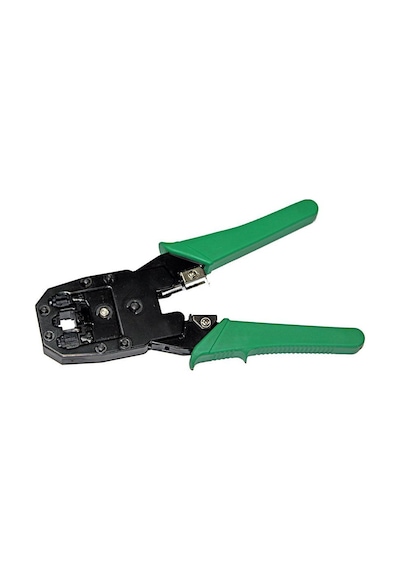 Sıkma Pensesi Jack Rj45 Rj11 Rj9 Üçlü + Soyucu Cat5 Cat6 4507P