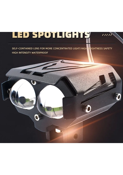 30w 6000k 24v Özel Gündüz Farı Yardımcı Spot Işın Abs Motosiklet Mini Arka Led Sis/sürüş İşıkları