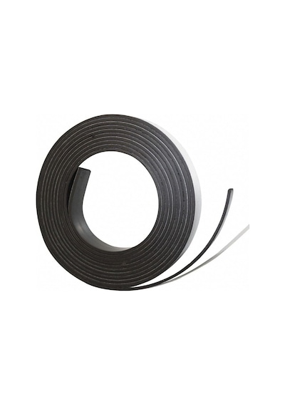 Dünya Magnet 5 Metre Yapışkanlı Şerit Mıknatıs Magnet Kes Kullan, Genişlik 12 Mm - Kalınlık 1,2