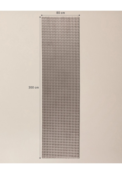 Madame Coco Vivre Bubble Halı - Taş - 80x300 Cm 8684427182901 Taş 80 X 300 Taş