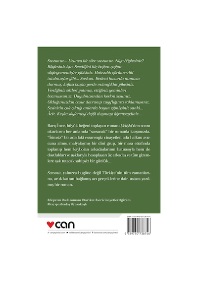 Sarsıntı - Barış İnce - Can Yayınları