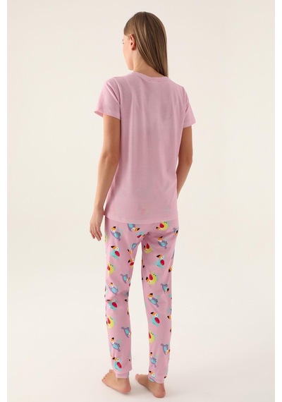 Rolypoly Roly Poly 3403 Callım Kadın Kısa Kol Pijama Takımı 001