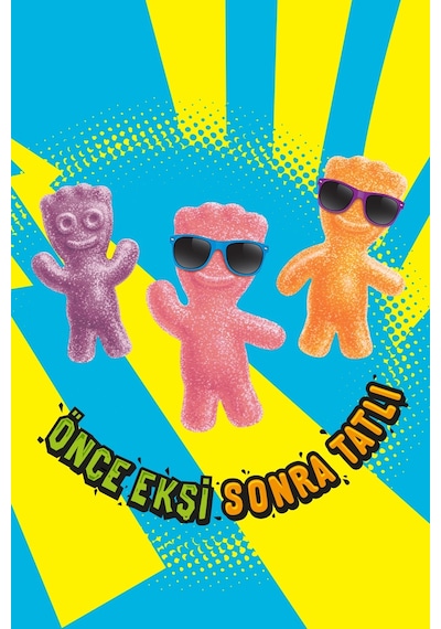 Kent Jelibon Sour Patch Tropikal Meyve Aromalı Yumuşak Şekerleme 10 x 160 G