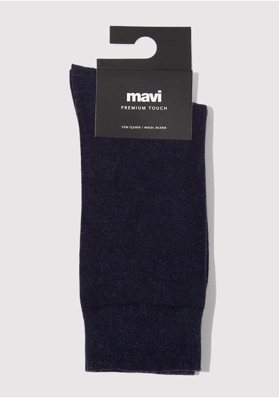 Mavi - Yün Karışımlı Lacivert Soket Çorap 0912199-35665 Lacivert