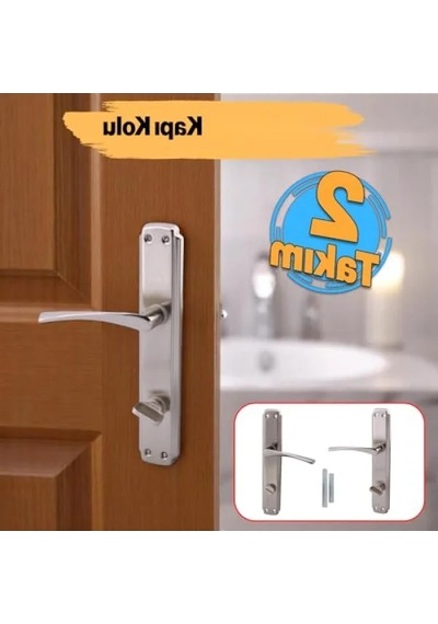 Kilitlenebilir Wc Banyo Kapı Kolu - Nikel İnox, Sağa Sola Uygun