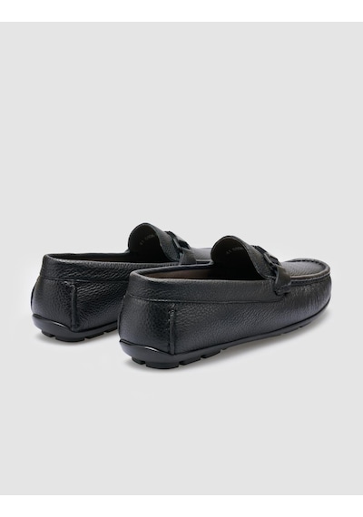 Cabani %100 Hakiki Deri Siyah Erkek Loafer Siyah