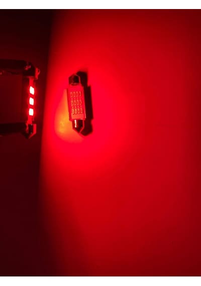 Sofit 12 Led 36mm Kırmızı