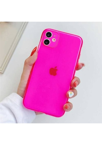 Apple Uyumlu iPhone 11 Pro Max Kilif Kamera Çikintili Renkli Transparan Mun 556821471