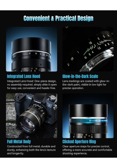 50 Mm F1.2 Aps-c Manuel Odaklama Kamera Lensi, Geniş Diyafram, Nikon Z Çerçeveli Kameralarla Uyumlu Çok Renkli