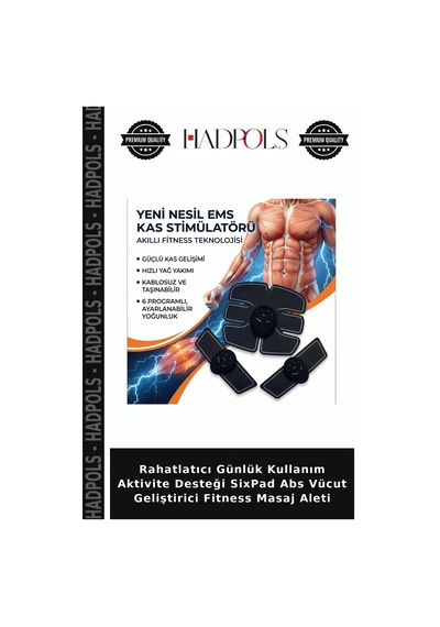 Rahatlatıcı Günlük Kullanım Aktivite Desteği Sixpad Abs Vücut Geliştirici Fitness Masaj Aleti Çok Renkli
