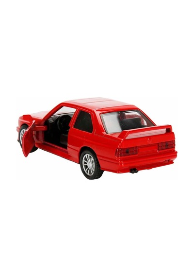 Bmw M3 E30 Işıklı Sesli 1:36 Ölçekli Metal Çek-bırak Mekanizmalı Kapıları Açılabilir Oyuncak Araba Kırmızı