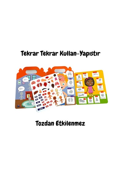 Tekrar Tekrar Kullanılabilen İlk Sticker Kitabım My Body