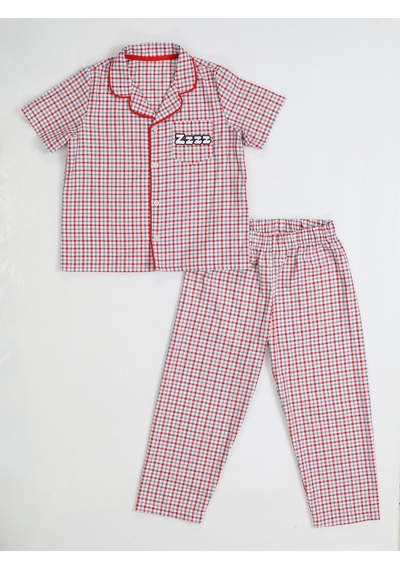 Casabony Zzzz Pamuklu Dokuma Ekose Pijama Takım-ekose Çok Renkli