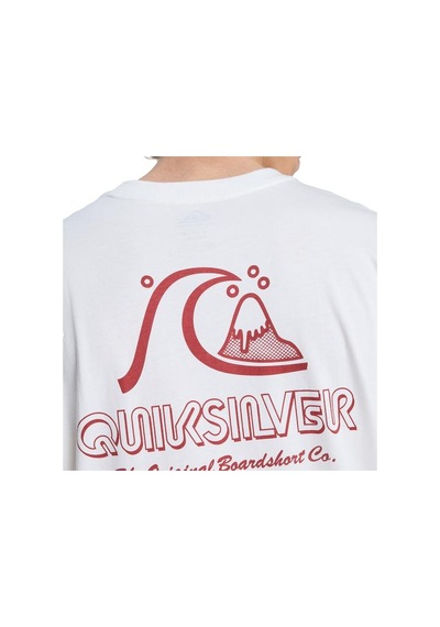 Quiksilver Evo Bs Erkek Beyaz Tişört