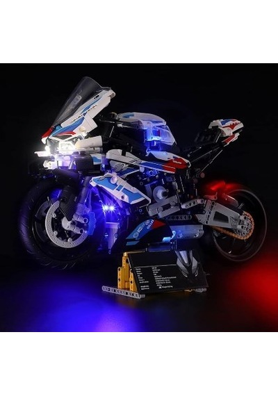 Rgb Işıklı Bmw M 1000 Rr Technic Yapı Blok Seti Motor Modeli Lego Marka Değildir 1:5 Ölçek Rgb Işıklı Bmw M 1000 Rr Technic Yapı Blok Seti Motor Modeli Lego Marka Değildir 1:5 Ölçek