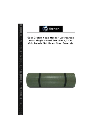 Özel Üretim Yoga Minderi Antrenman Matı Single Sword 60x180x1,2 Cm Çok Amaçlı Mat Kamp Spor Egzersiz Çok Renkli