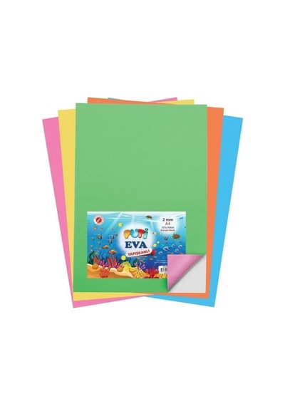 A4 Eva Yapışkanlı 10 Renk Karışık