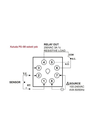 Autonics Tas-b4rj2c ,48x48mm 110v..220vac Tc-j Kontak-1a1k Isı Kontrol