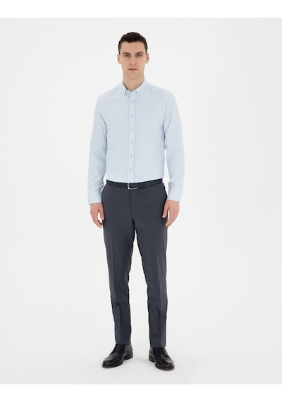 Pierre Cardin Erkek Açık Mavi Gömlek Desenli 50289396-vr003 Açık Mavi