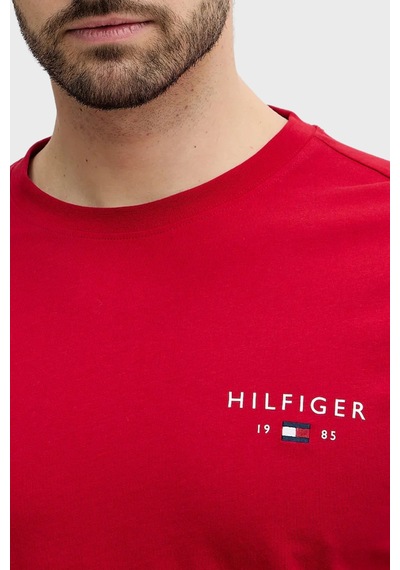 Tommy Hilfiger Erkek T Shirt Mw0mw41456 Xld Kırmızı Kırmızı