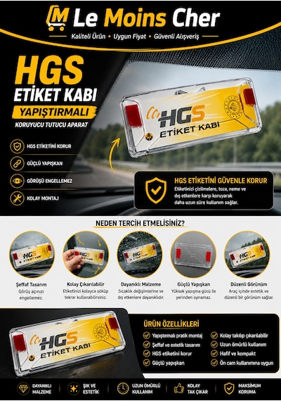 Ford Mustang Mach-e Hgs Etiket Kabı Yapıştırmalı Hgs Kılıfı Koruyucu Tutucu Aparat