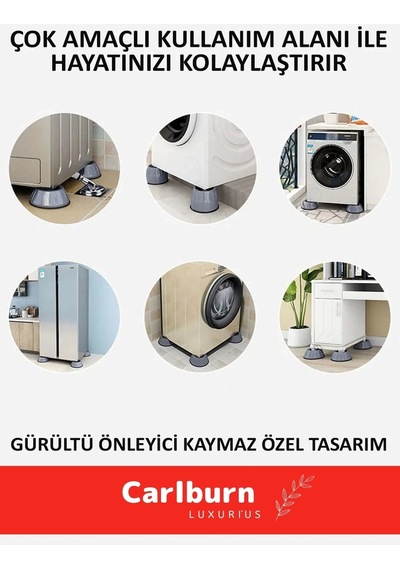 Özel Üretim Gürültü Engelleyici Titreşim Önleyici Kauçuk Çamaşır Bulaşık Makinesi 20 Adet Ayak Pedi