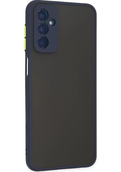 Newface Samsung Galaxy M13 Kılıf Montreal Silikon Kapak - Lacivert