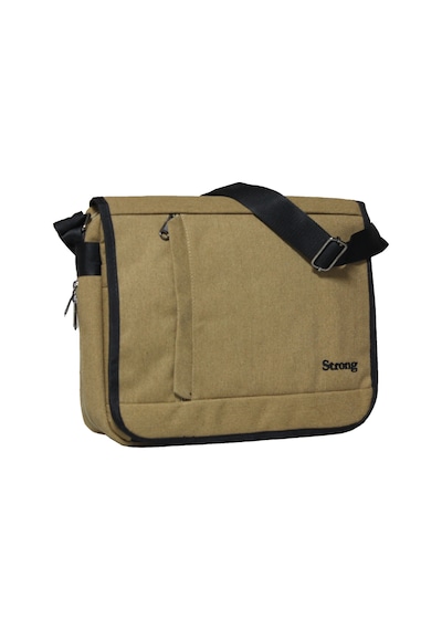 Strong Bag Unısex Kanvas Postacı Çantası Askılı Omuz Çantası Okul Çantası Körüklü Çapraz Çanta Pst01 Hardal Sarısı Hardal Sarısı