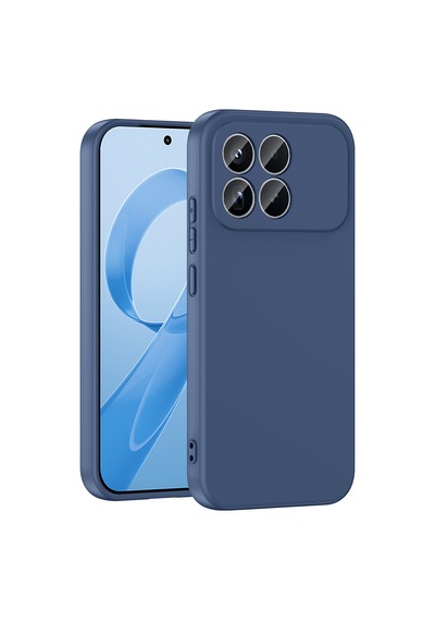 Xiaomi Poco F8 Pro Kılıf Yumuşak Silikon Kamera Korumalı Lansman Pazarplus Lacivert