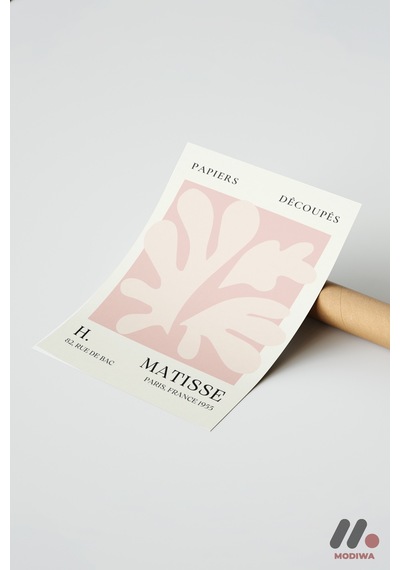 Matisse Papiers Decoupes, Çerçevesiz Yüksek Kalite Duvar Afişi - Sanatsever Hediyesi