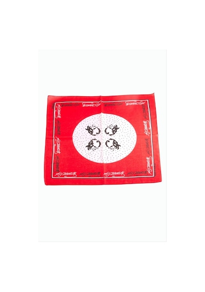 Sptmgldı Atatürk İmzalı Desenli Bandana 50 50 - Kırmızı