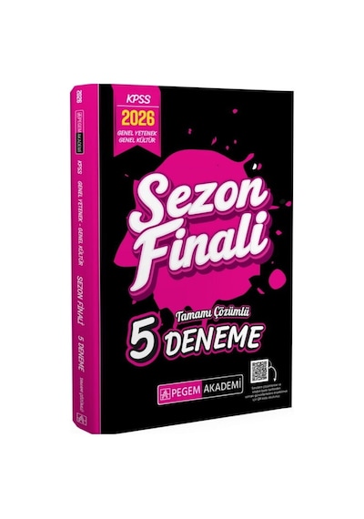 Pegem 2026 Kpss Genel Yetenek Genel Kültür Sezon Finali Tamamı Çözümlü 5 Deneme Pegem Yayınları