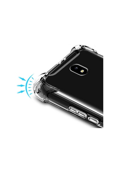 Samsung Uyumlu Galaxy J730 Pro Kılıf Şeffaf Nitro Anti Shock Kapak Renksiz