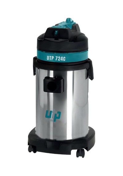 Utp 724c Sanayi Tipi Islak Kuru Endüstriyel Elektrikli Süpürge Paslanmaz Çelik Gövde 32 Litre Geniş Hazne 1200 W Güçlü Vakum Motoru 5 Metre Kablolu Profesyonel Temizlik Makinesi