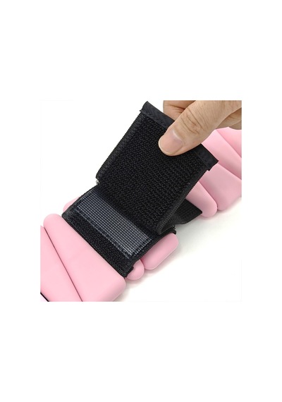 Gymo Pro Series Ayarlanabilir Silikon Bilek Ağırlığı 2x500gr Üçgen Pembe