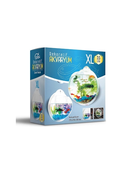 Miapet Dekoratif Duvar Akvaryumu Xlarge 3,5 Litre 29 Cm