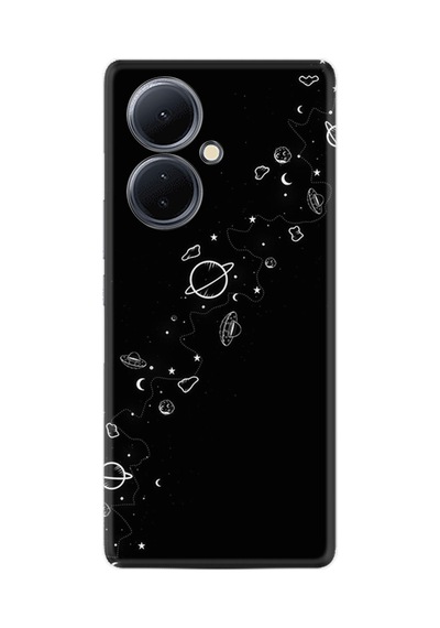 Vivo V29 Lite Kılıf Silikon Desen Özel Seri Planet 1620