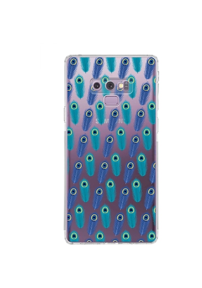 Samsung Galaxy Note 9 İle Uyumlu Nazar Boncuğu 4 Kamera Korumalı Şeffaf Silikon Kılıf Şeffaf