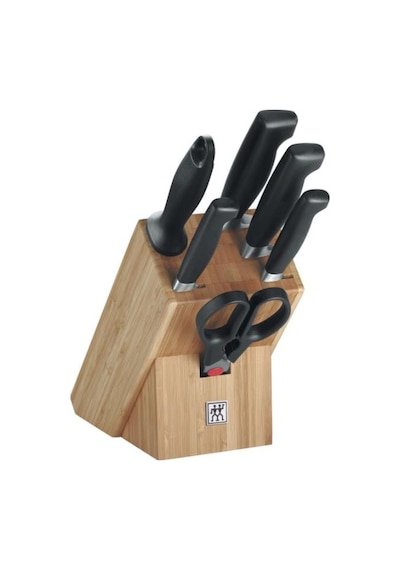 Zwilling 7 Parça Doğal Ahşap Bloklu Bıçak Seti