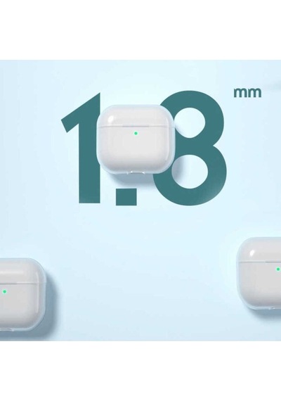 Apple AirPods Uyumlu 3. Nesil Kılıf Şeffaf Sert Kristal Zore Airbag 14 Kılıf Renksiz