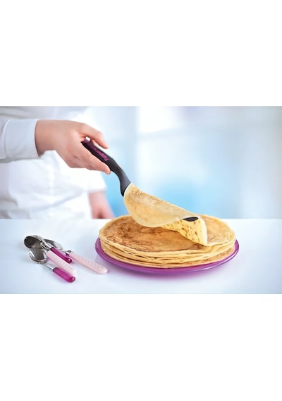 Tupperware Dar Spatula + Geniş Spatula Seti Tupperware 451819792 Siyah