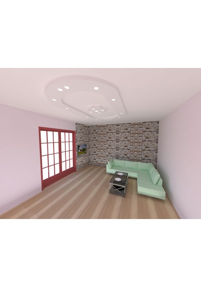 Motifpiyer Motifli Tavan Göbegi Led Spotlu Tmg -duz-o-150Cmx260Cm