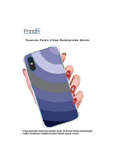 Huawei P20 Lite Köşe Korumalı Antişok Kapak Renk Cümbüşü Tasarımlı Şeffaf Kılıf