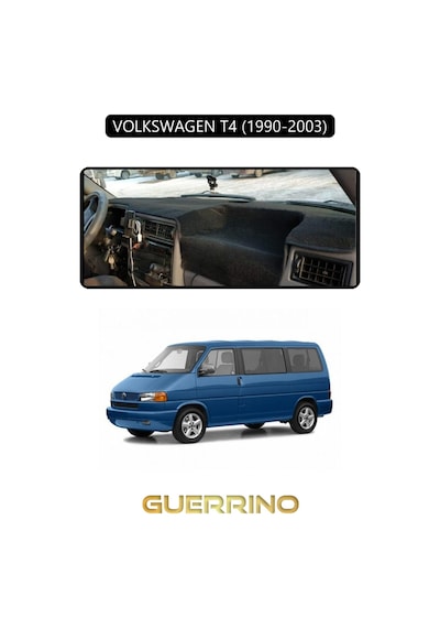Volkswagen T4 1990-2003 Torpido Koruma Halısı Siyah Kenar