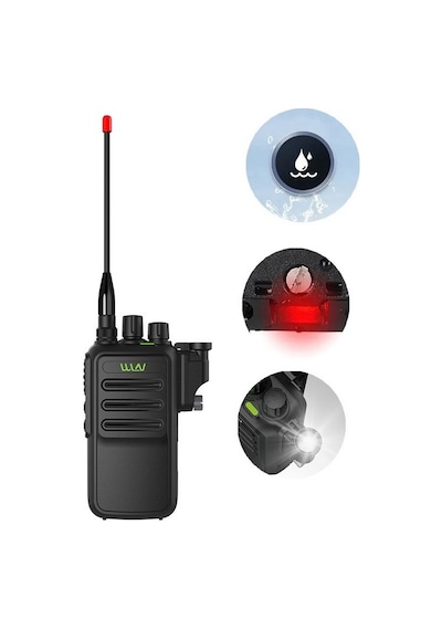 Wln Pmr 446 Sportif El Telsiz Ip67 Su Geçirmez Led Işıklı Kulaklık li Set