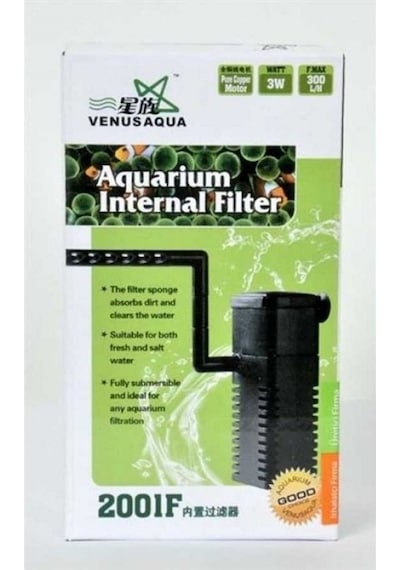 Venusaqua 2001F Akvaryum İç Filtre 300 Lt 3 W